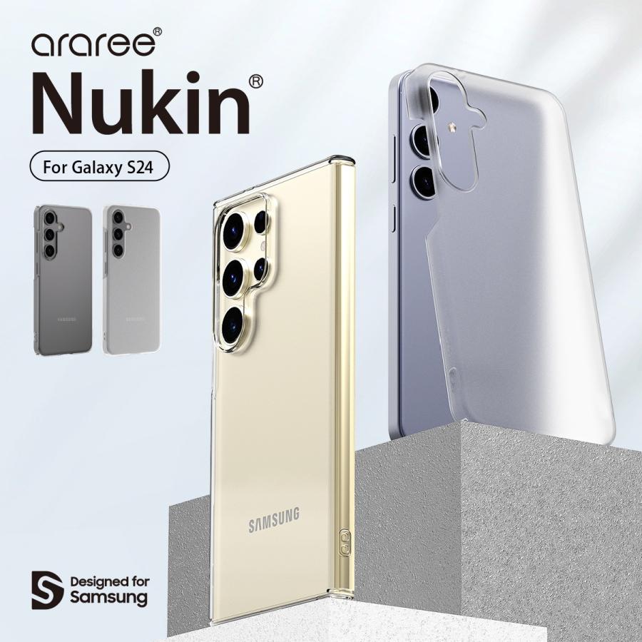araree Galaxy S24 ケース 薄型 軽量 透明 クリア スマホケース 