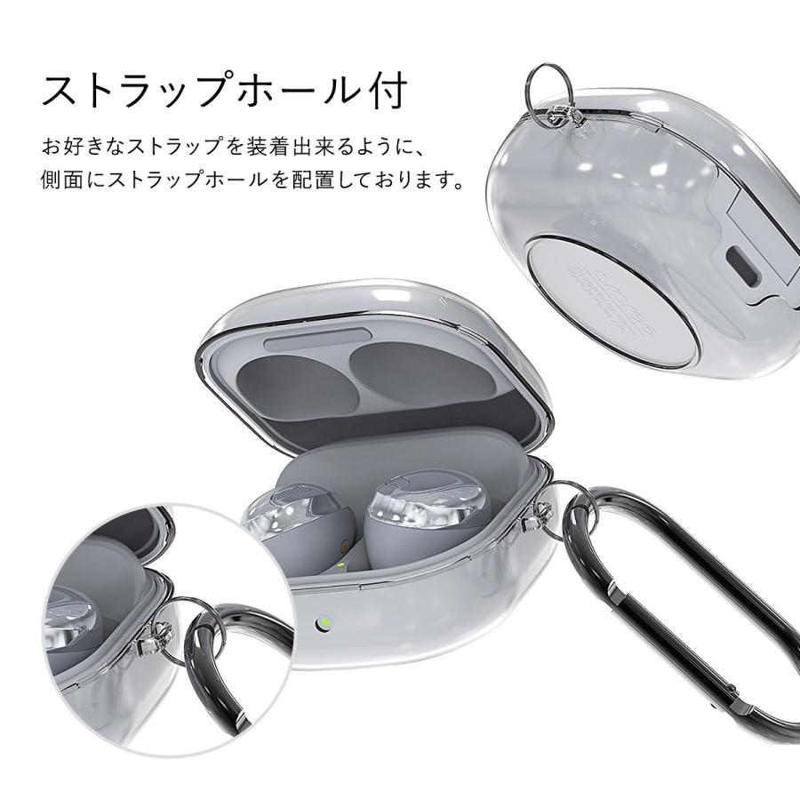 araree Galaxy Buds Pro ケース クリア 薄型 透明 カバー