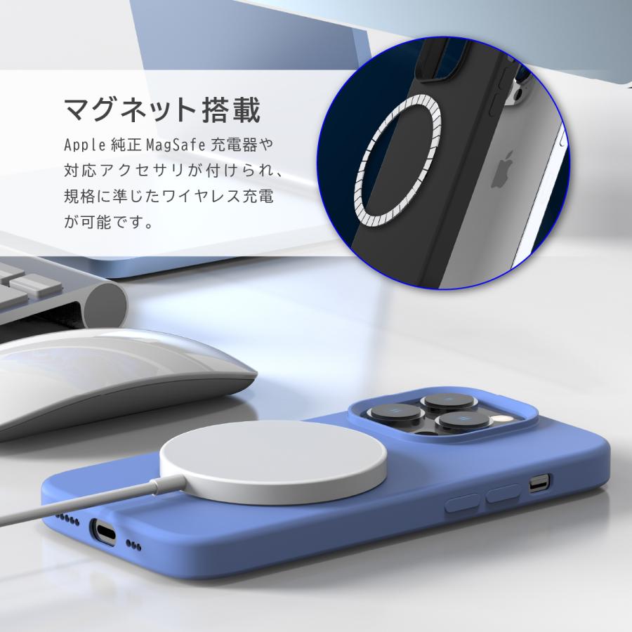 iPhone14 ケース シリコン カバー MagSafe 対応 マグネット 磁石 内蔵 シンプル スマホケース Apple iPhone 14 アイフォン / アイフォン14 araree Typoskin M | araree | 01