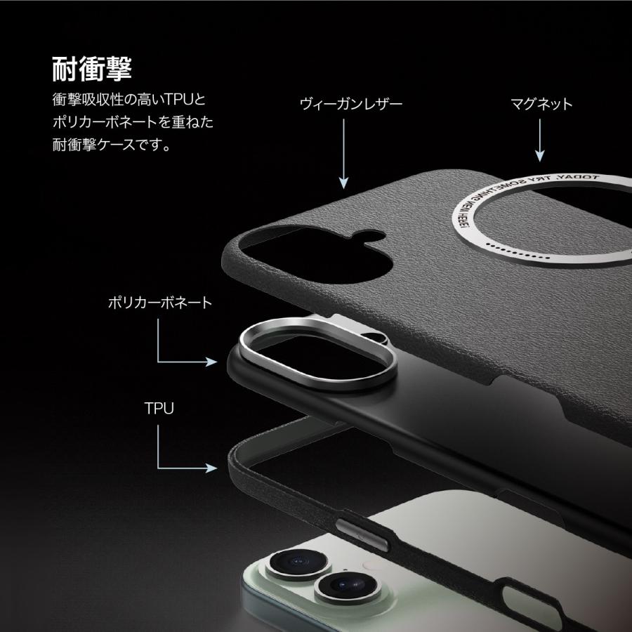 iPhone 16 Pro Max ケース MagSafe 対応 PU レザー 耐衝撃 マグセーフ スマホケース  iPhone16ProMax アイフォン 16 プロマックス 対応 araree Pellis | araree | 02