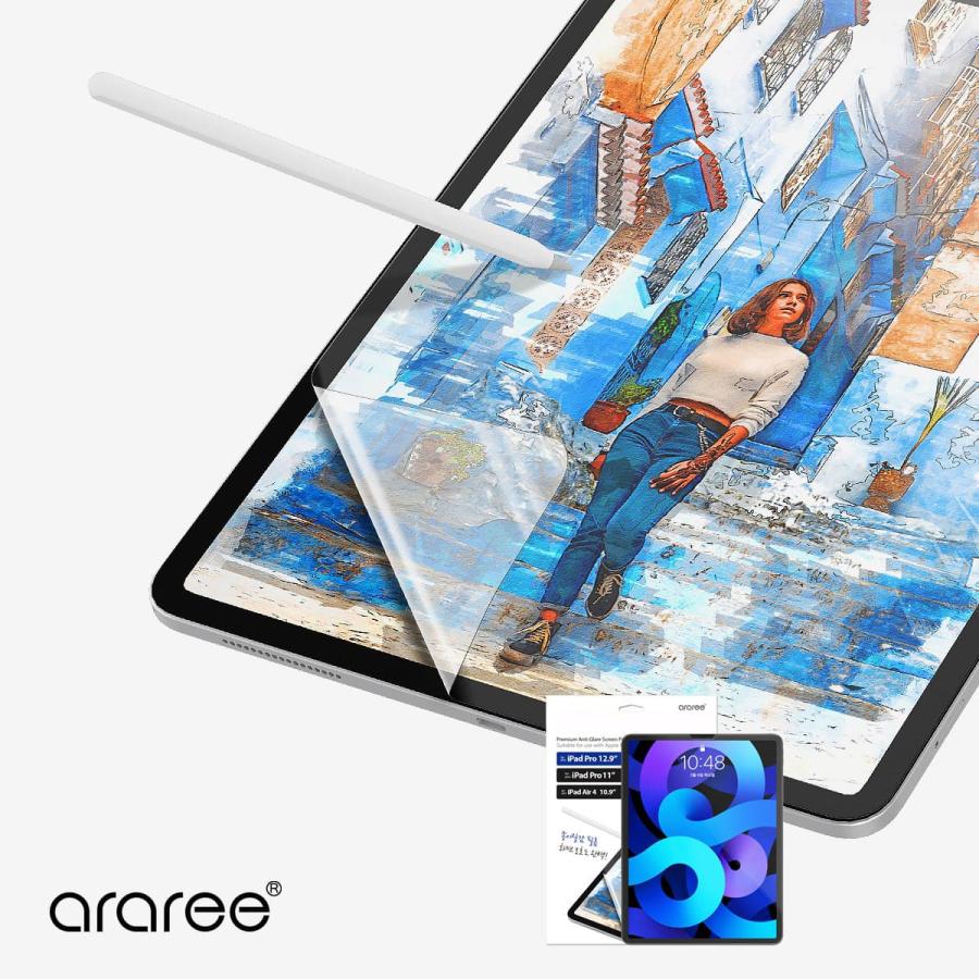 iPad Air5 iPad Pro 11 ペーパーライクフィルム 反射 指紋 防止 フィルム iPadAir5 iPadPro 11 アイパッドエアー5 アイパッドプロ 11 araree Paper Like Film | araree