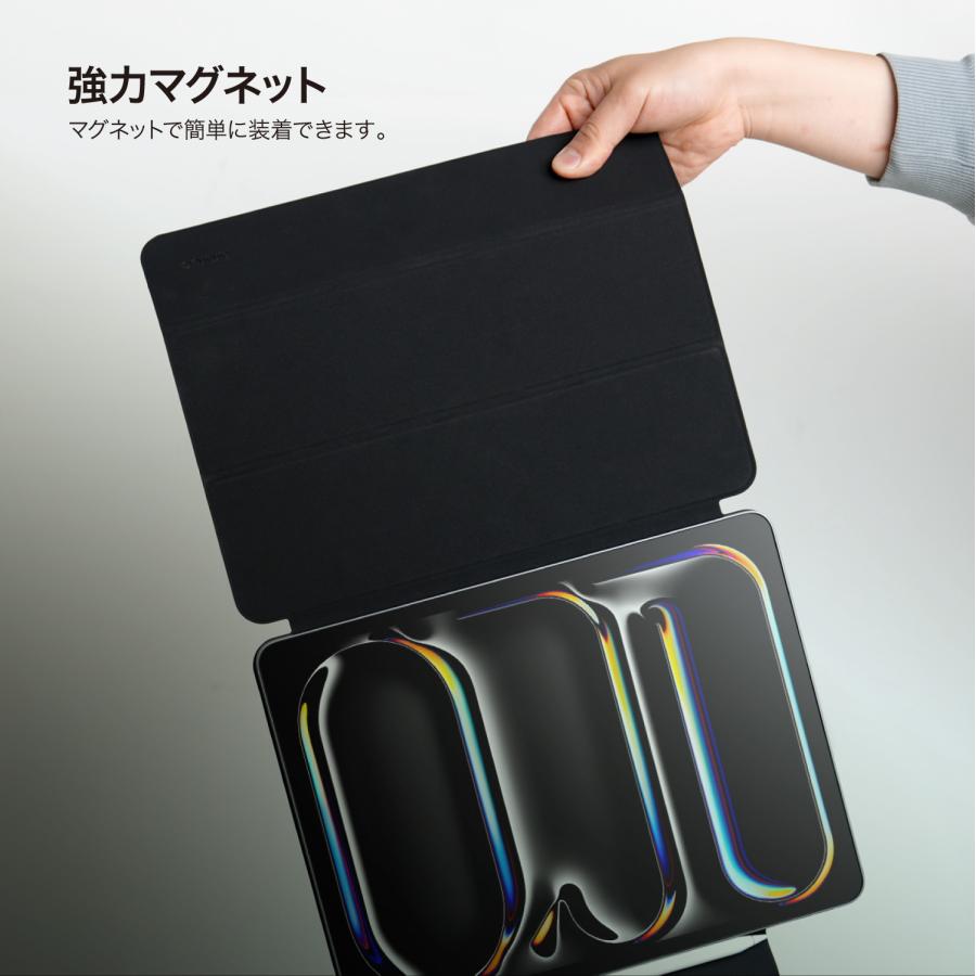 iPad Pro 11インチ M4 ケース 手帳型 合成 皮 革 2WAY スタンド マグネット 保護 カバー ペン収納 iPadPro 11 インチ アイパッドプロ 2024 対応 araree MIFOLIO | araree | 02