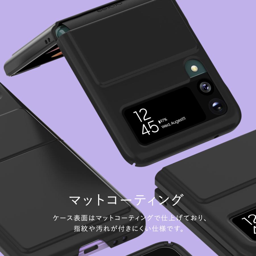 araree Galaxy Z Flip3 5G ケース 耐衝撃 ヒンジ ガード 付き