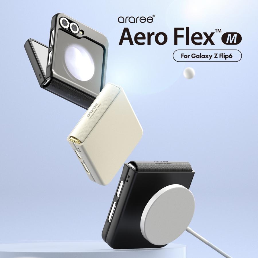 araree Galaxy Z Flip6 ケース ヒンジ保護 薄型 軽量 シンプルスマホ