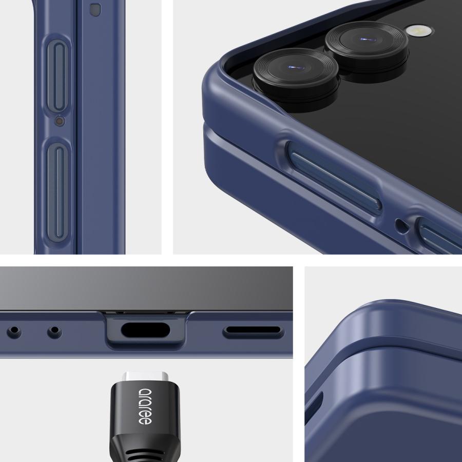 araree Galaxy Z Flip7 ケース MagSafe 耐衝撃 ヒンジ 保護