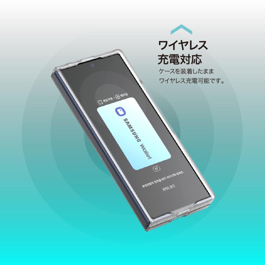 araree Galaxy Z Fold6 ケース クリア 薄型 軽量 スマホケース 密着痕
