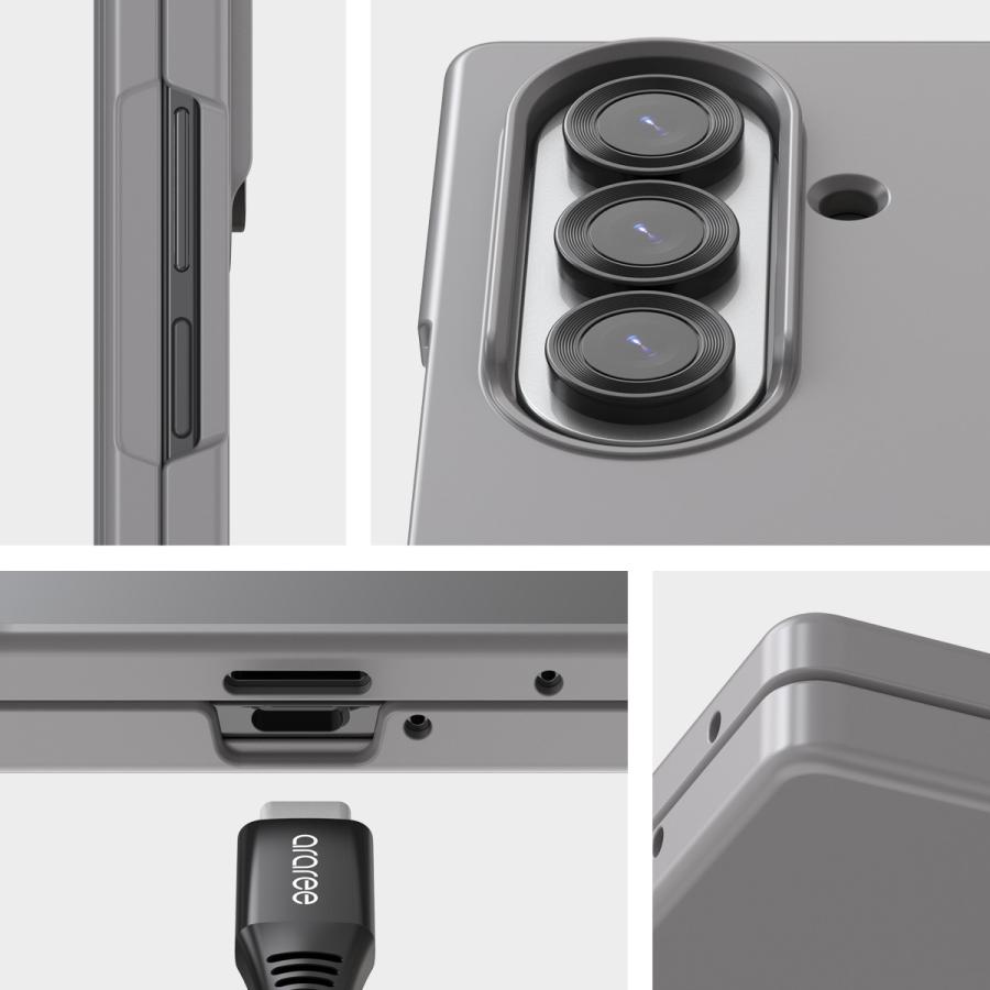 araree Galaxy Z Fold7 ケース 耐衝撃 ヒンジ 保護 スマホケース