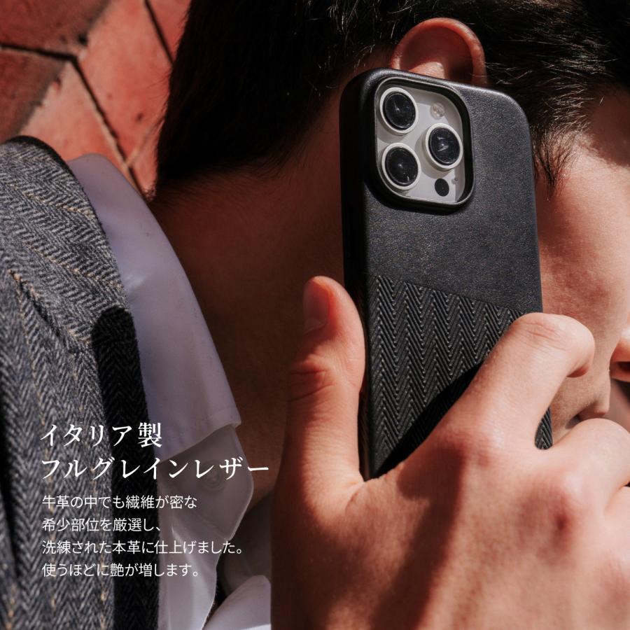 iPhone16 ケース MagSafe 対応 レザー 本革 耐衝撃 スマホケース 