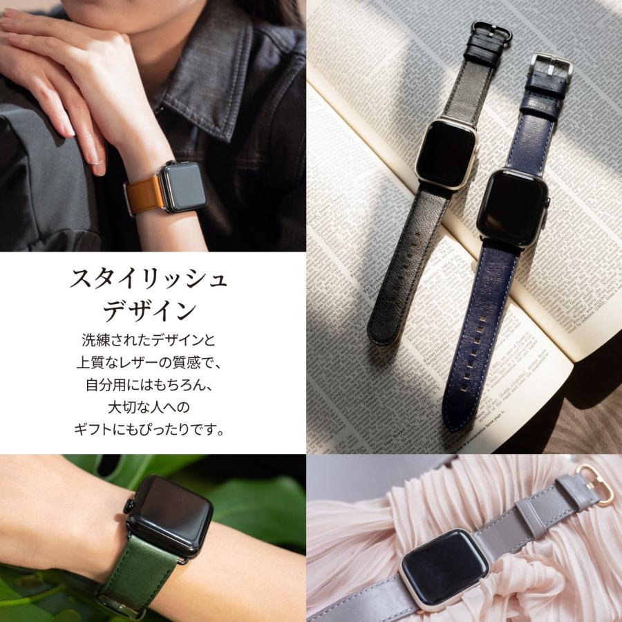 アップルウォッチ バンド 革 レザー 調節可 Apple Watch 11 10 9 Ultra 3 2 Ultra SE3 SE2 SE 44 45 46 49mm 他 アップル ウォッチ 対応 Alto Leather Bandの画像