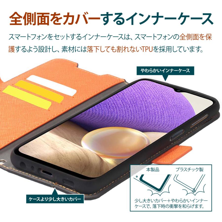 Galaxy A53 5G ケース 手帳型 ストラップ ストラップホール 付 手帳 レザー スマホ カバー [ Samsung GalaxyA53 ギャラクシーA53 SC-53C / SCG15 ] Corallo NU | Corallo | 01