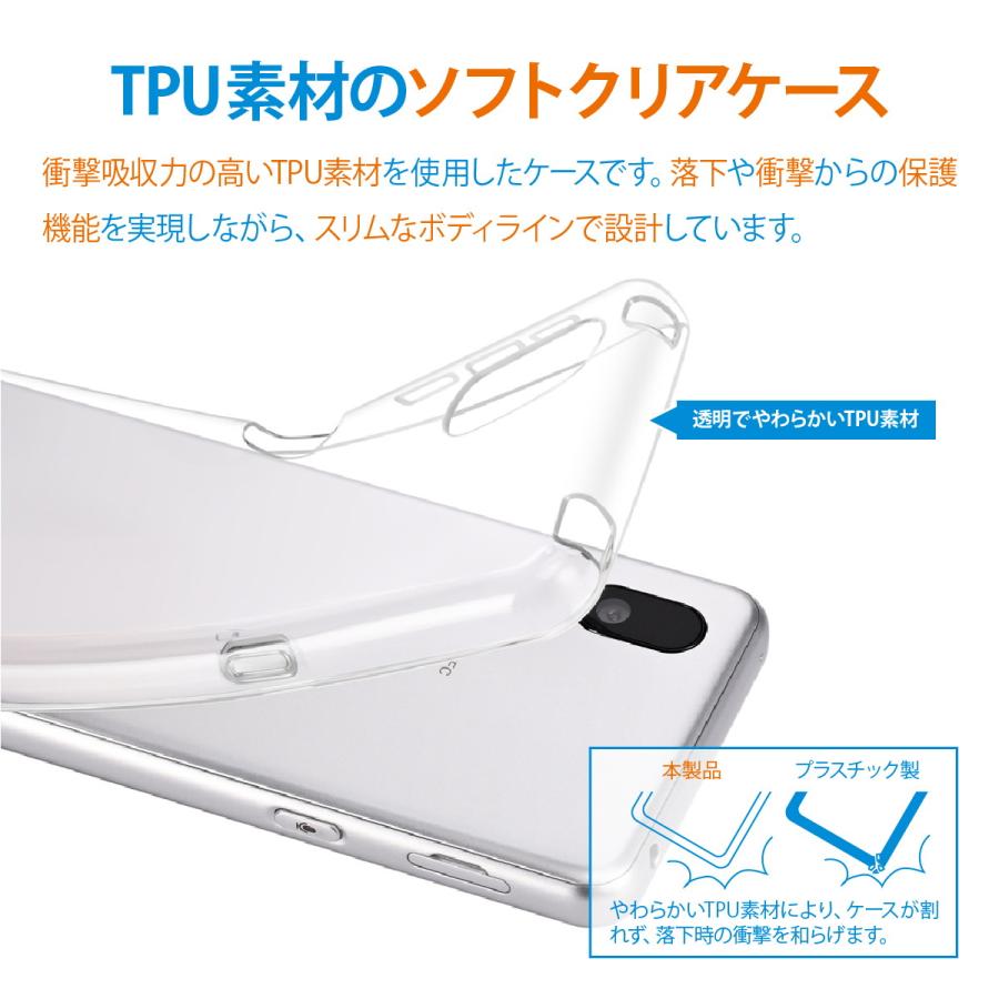 BASIO active2 active シンプルスマホ6 ケース 透明 耐衝撃 ソフト スマホケース ベイシオアクティブ アクティブ2 SHG09 A201SH 対応 Corallo NU CLEAR | Corallo | 01