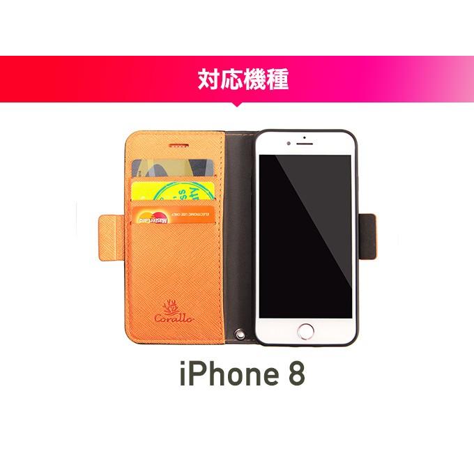 iPhone 2022 SE3 SE2 ケース 手帳型 ストラップ ストラップホール カード入 付 マグネット 式 手帳 レザー カバー iPhoneSE2 8 7  アイフォンSE3 Corallo NU | Corallo | 03