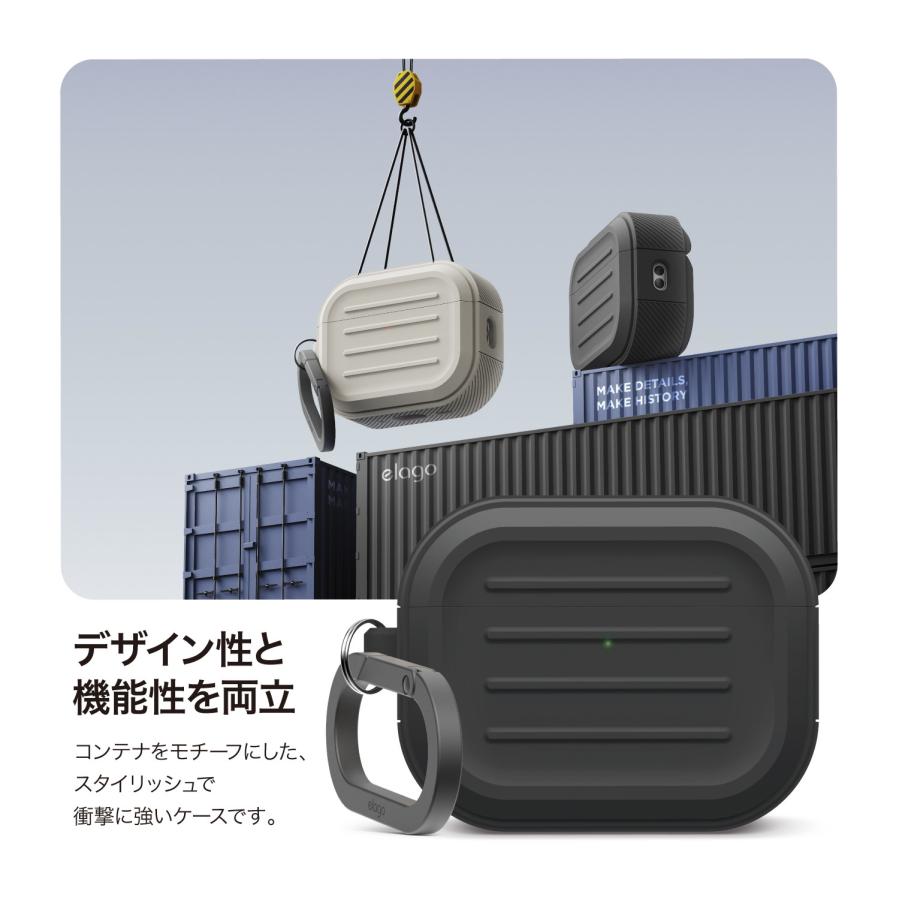 Air Pods Pro3 本体+充電ケース+elago製ケース Amazon.co.jp: 【elago】 AirPods Pro3 対応 ケース 耐衝撃 落下防止