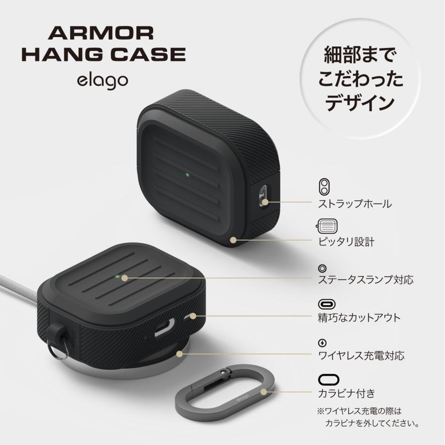 Air Pods Pro3 本体+充電ケース+elago製ケース Amazon.co.jp: 【elago】 AirPods Pro3 対応 ケース クリア 耐衝撃 傷