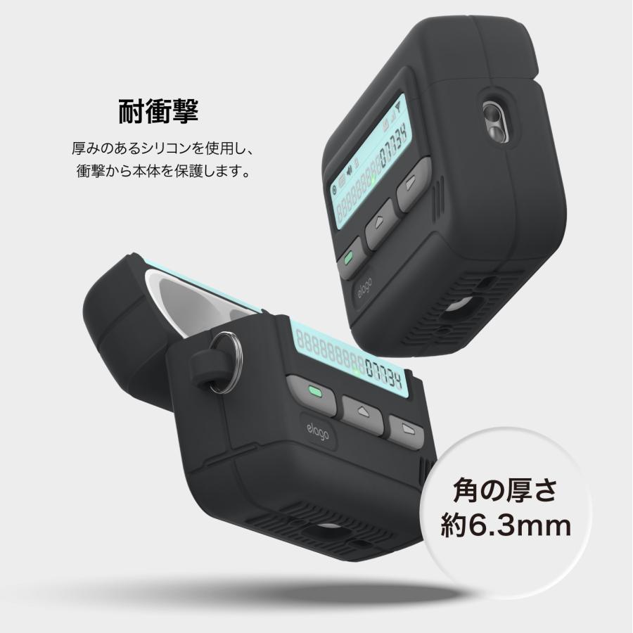 elago AirPods Pro3 ケース 耐衝撃 落下防止 ストラップ チェーン