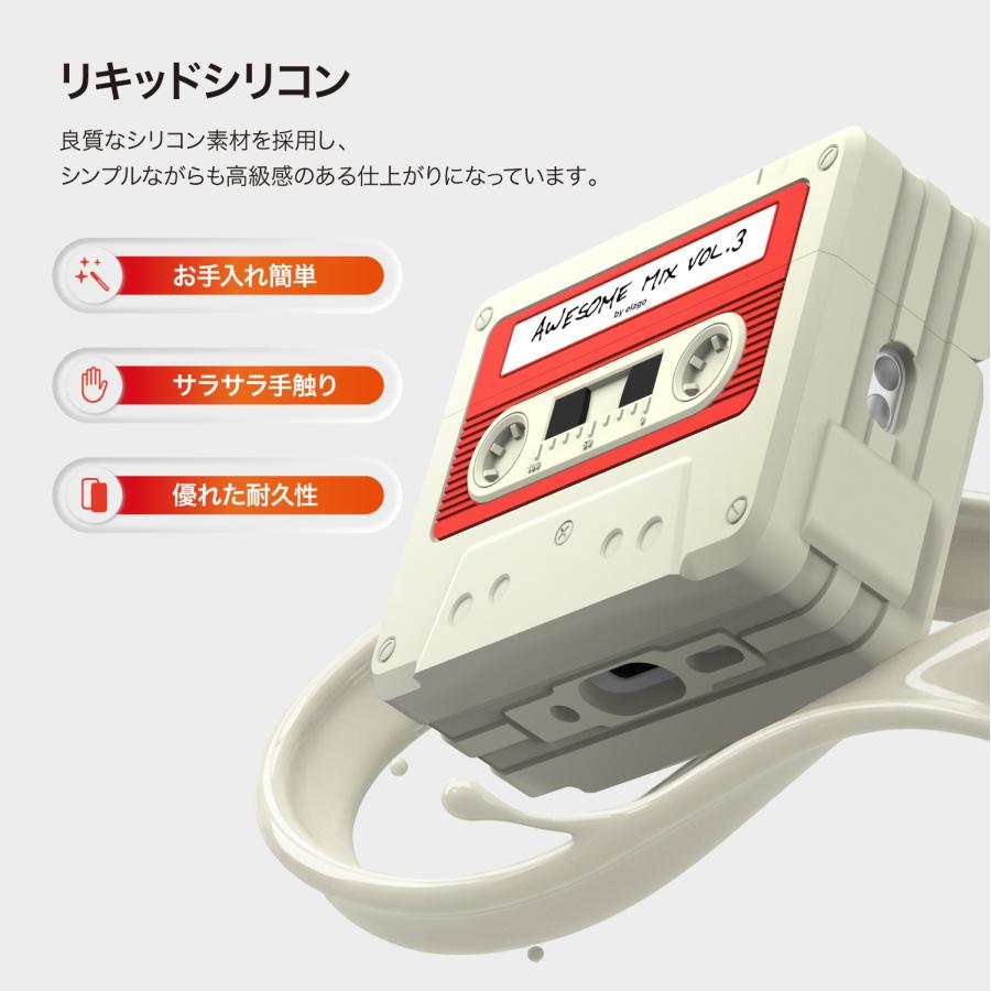 elago AirPods Pro3 ケース 耐衝撃 カラビナ 付 おしゃれ カバー