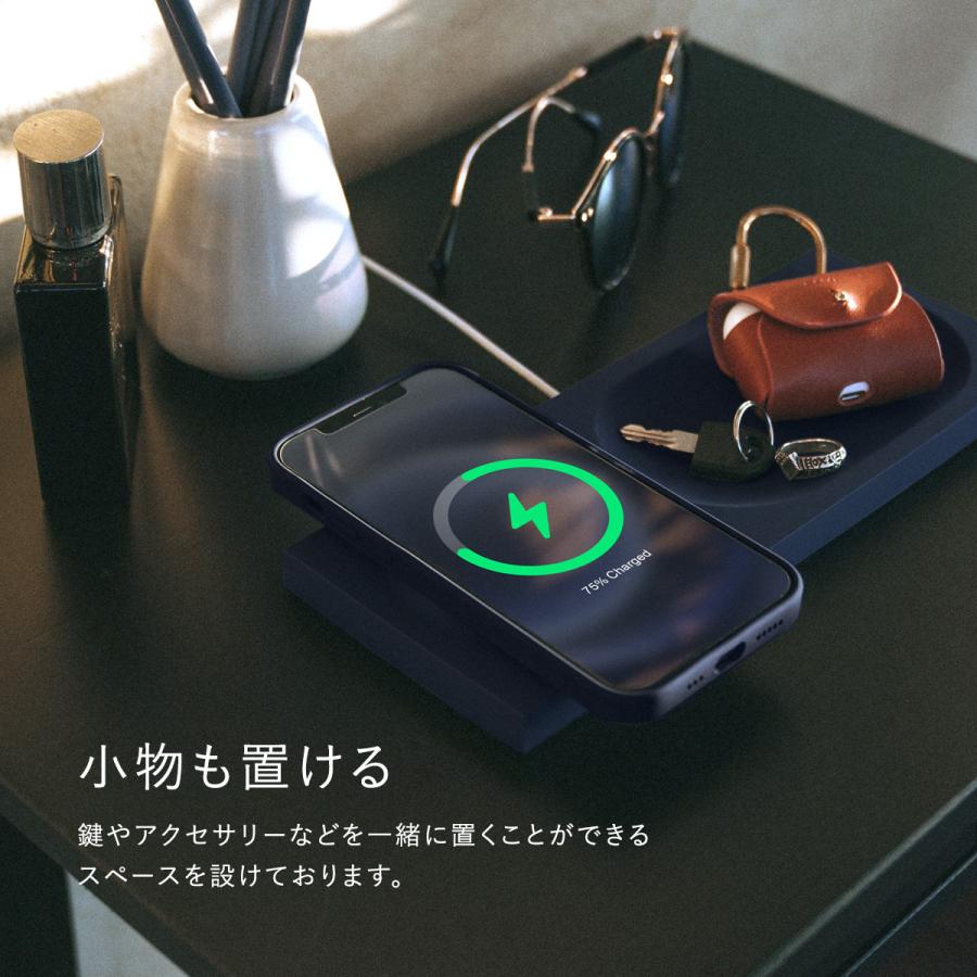 iPhone12 各種 MagSafe トレー マグセーフ 充電器 用 卓上 スマホ充電 トレイ 充電トレー iPhone12Pro Max iPhone12 mini アイフォン12 対応 elago MagSafe TRAY | elago | 04