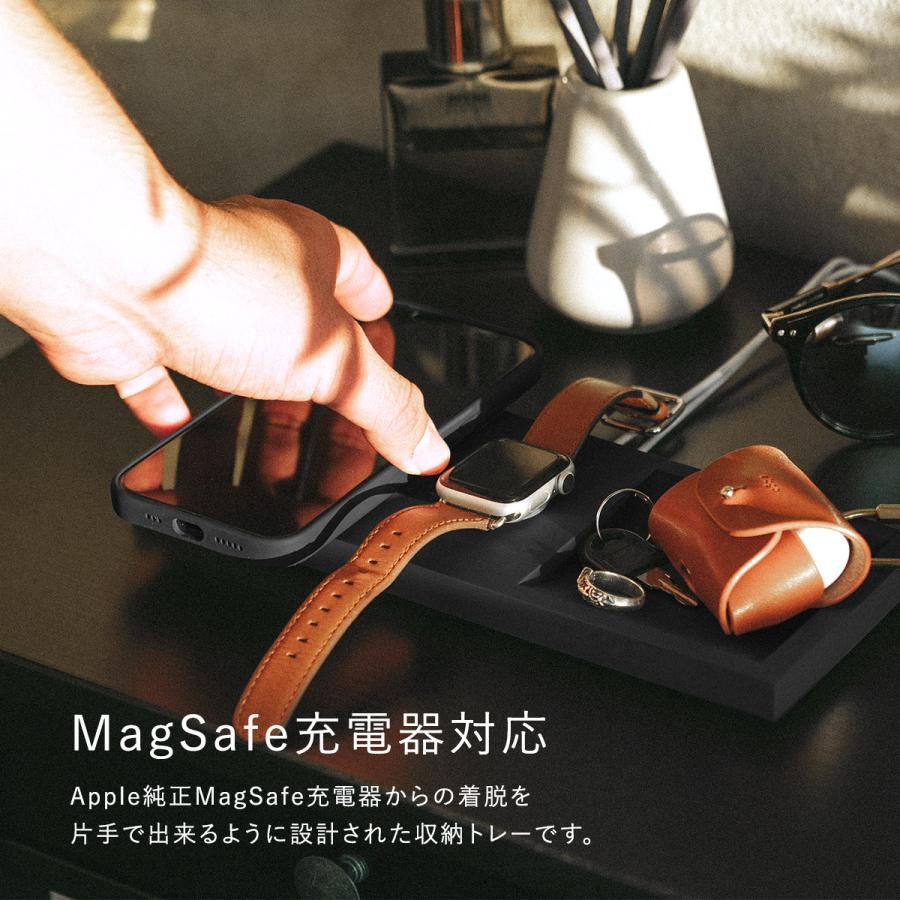 iPhone12 Apple Watch MagSafe トレー マグセーフ 充電器 卓上 スマホ充電 同時 充電トレー iPhone12Pro Max iPhone12 mini 対応 elago MagSafe TRAY DUO | elago | 01