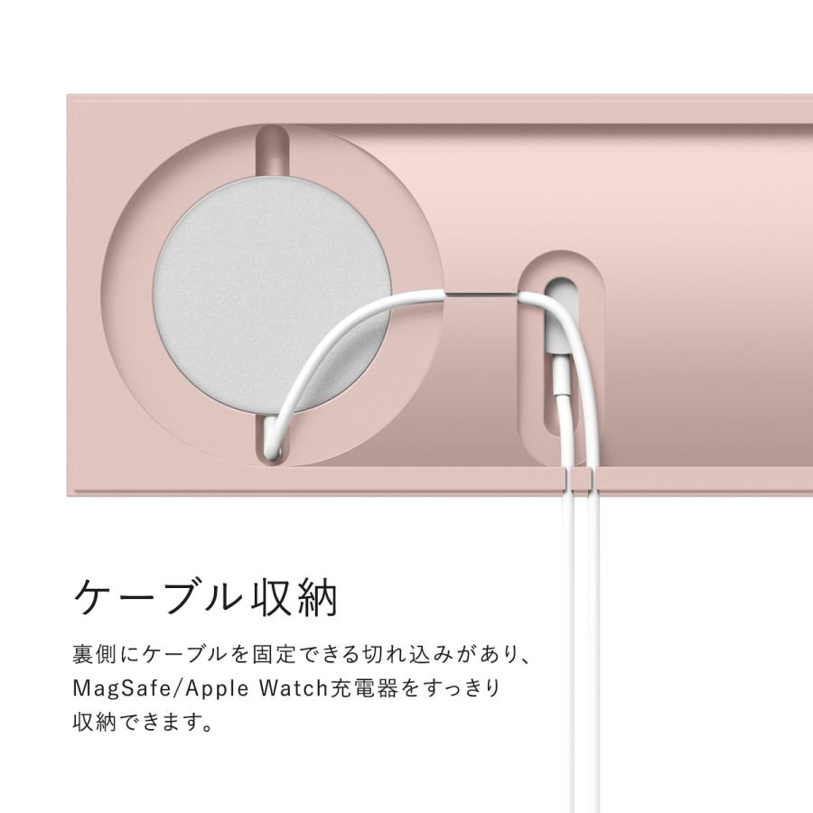 iPhone12 Apple Watch MagSafe トレー マグセーフ 充電器 卓上 スマホ充電 同時 充電トレー iPhone12Pro Max iPhone12 mini 対応 elago MagSafe TRAY DUO | elago | 03