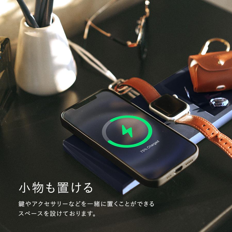 iPhone12 Apple Watch MagSafe トレー マグセーフ 充電器 卓上 スマホ充電 同時 充電トレー iPhone12Pro Max iPhone12 mini 対応 elago MagSafe TRAY DUO | elago | 04