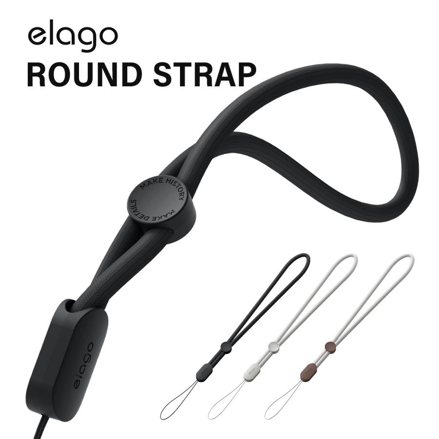 各種 スマートフォン ストラップ 落下防止 用 スマホ ストラップ 手首 リストストラップ おしゃれ かわいい シンプル スマホケース 対応 elago ROUND STRAP | elago
