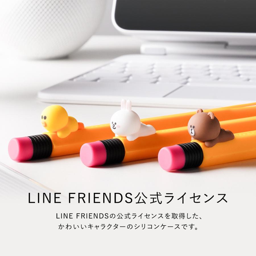 Apple Pencil 第2世代 ケース ラインフレンズ 公式 ライセンス グッズ 充電 ペアリング ダブルタップ 可能 カバー ApplePencil2 elago LINE FRIENDS B&F | elago | 01