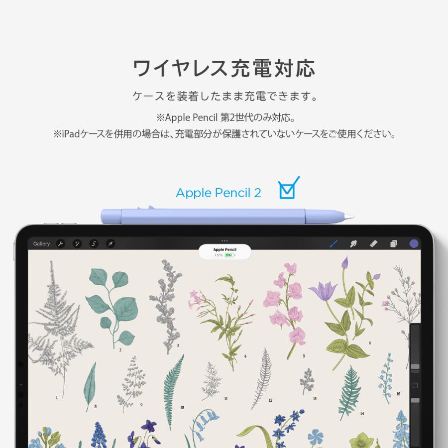Apple Pencil 第2世代 ケース MONAMI 鉛筆 保護 カバー 充電 ダブル 