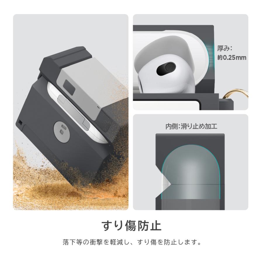 AirPods 3 ケース シリコン カバー かわいい レトロ シリコンカバー AirPods3 エアポッツ エアーポッズ 3世代 エアポッツ3 第3世代 elago FLOPPY DISK CASE | elago | 02