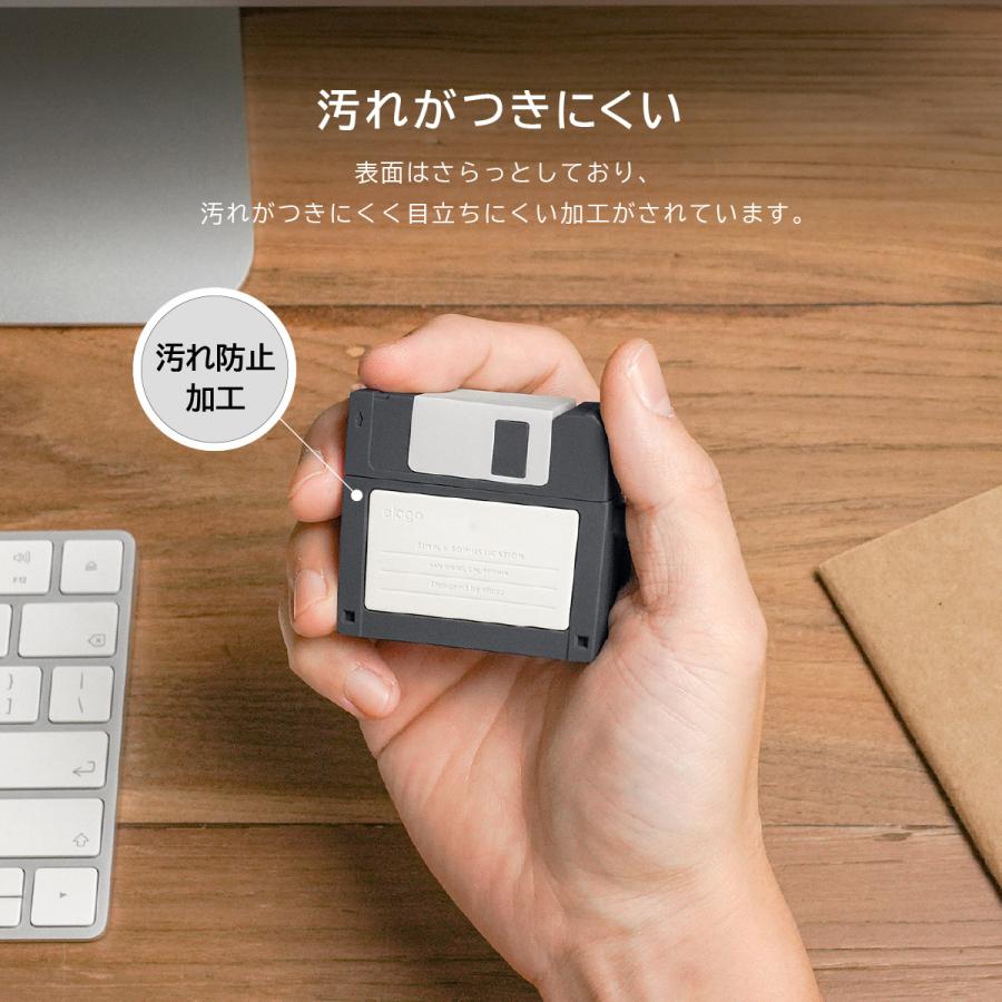 AirPods 3 ケース シリコン カバー かわいい レトロ シリコンカバー AirPods3 エアポッツ エアーポッズ 3世代 エアポッツ3 第3世代 elago FLOPPY DISK CASE | elago | 03