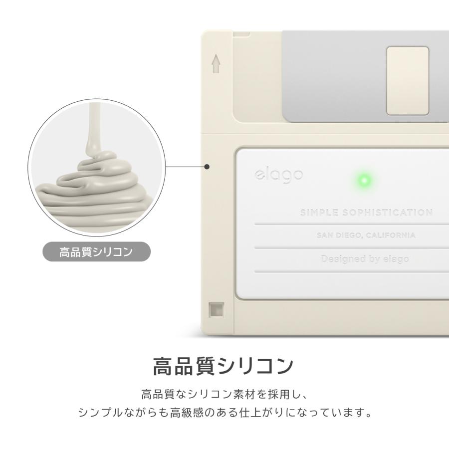 AirPods 3 ケース シリコン カバー かわいい レトロ シリコンカバー AirPods3 エアポッツ エアーポッズ 3世代 エアポッツ3 第3世代 elago FLOPPY DISK CASE | elago | 05