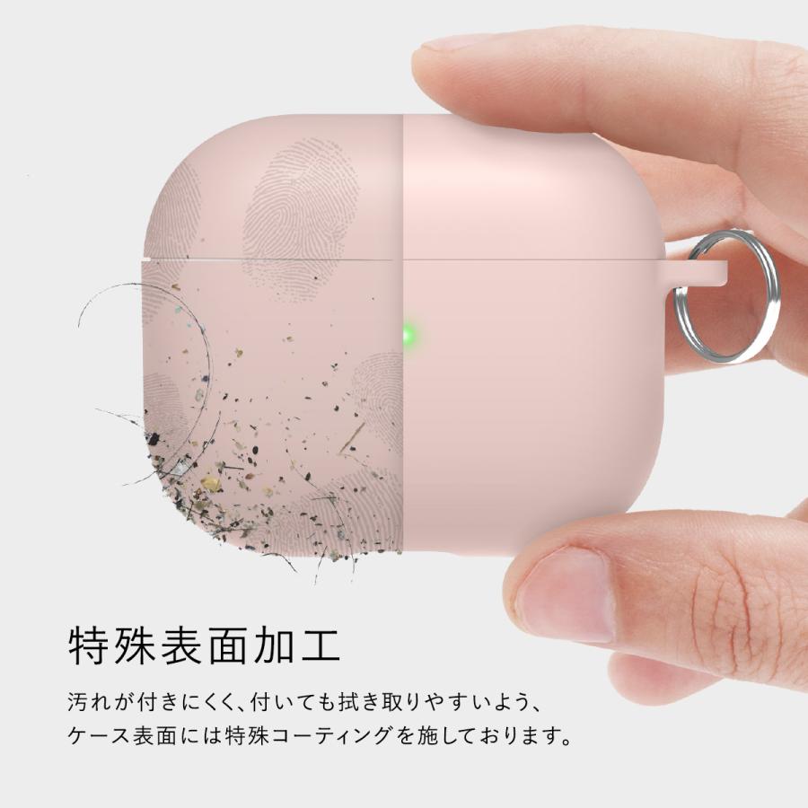 AirPods 3 3世代 ケース 耐衝撃 カラビナ 付 シリコン 加工 ハード カバー AirPods 3ケース AirPods3 エアポッズ 第3世代 対応 elago LIQUID HYBRID HANG | elago | 03
