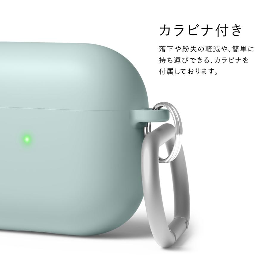 AirPods 3 3世代 ケース 耐衝撃 カラビナ 付 シリコン 加工 ハード カバー AirPods 3ケース AirPods3 エアポッズ 第3世代 対応 elago LIQUID HYBRID HANG | elago | 04