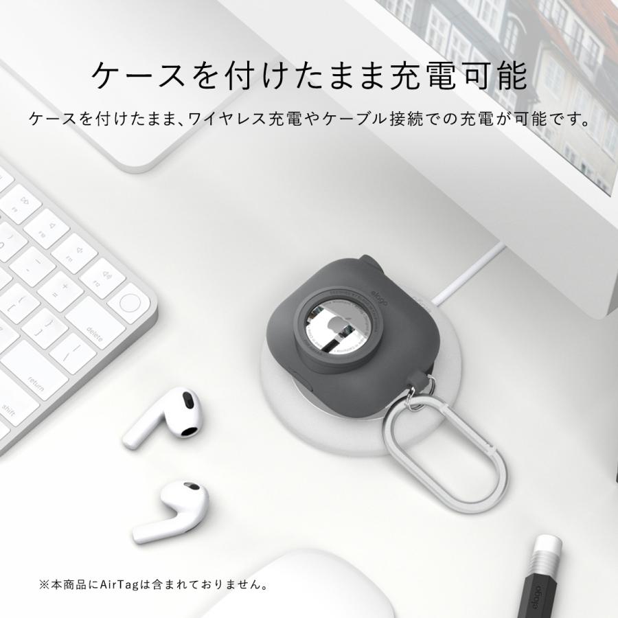 AirPods 3 ケース カメラ デザイン カラビナ 付 シリコン カバー AirTag 収納 シリコンケースAirPods 3世代 AirPods3 エアポッズ 第3世代 elago SNAP SHOT CASE | elago | 05