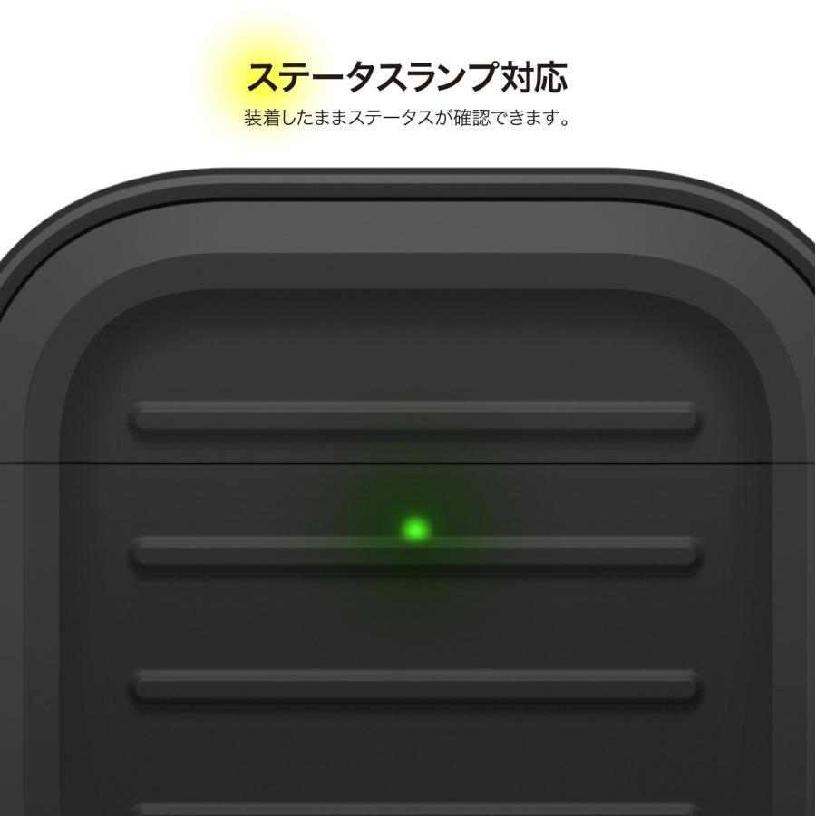 AirPods 4 ケース 耐衝撃 落下防止 カラビナ 付 シリコン カバー ワイヤレス充電 MagSafe 対応 AirPods4 エアポッツ 4 第4世代 対応 elago ARMOR CASE | elago | 04