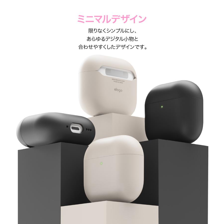 AirPods 4 ケース シリコン ハイブリッド カバー 耐衝撃 落下防止 ワイヤレス充電 MagSafe 対応 AirPods4 エアポッツ 4 第4世代 対応 elago LIQUID HYBRID | elago | 04