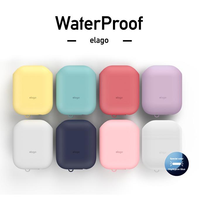 elago AirPods ケース 防水 防塵 シリコン カバー 防滴 ほこり