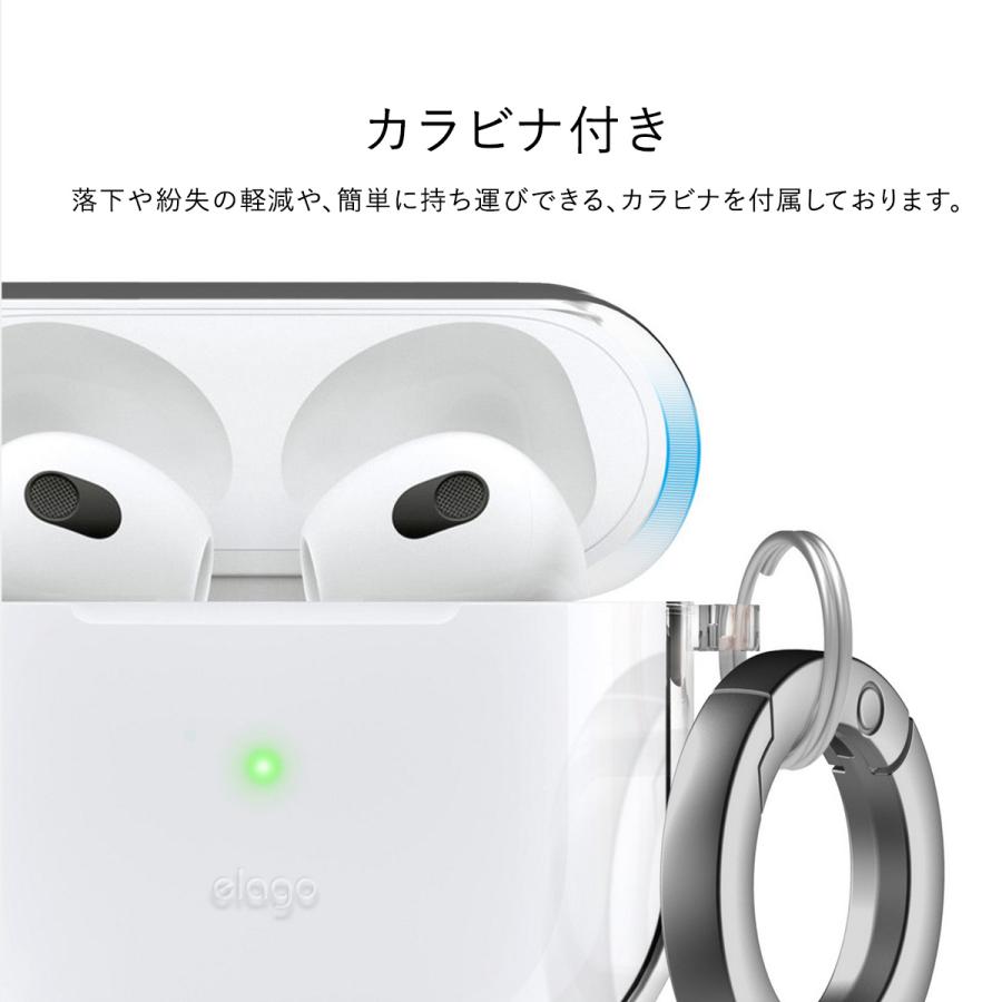 AirPods Pro ケース ラインフレンズ 公式ライセンス グッズ カラビナ 付 透明 カバー Apple AirPods Pro 対応 elago LINE FRIENDS B&F minini | elago | 04