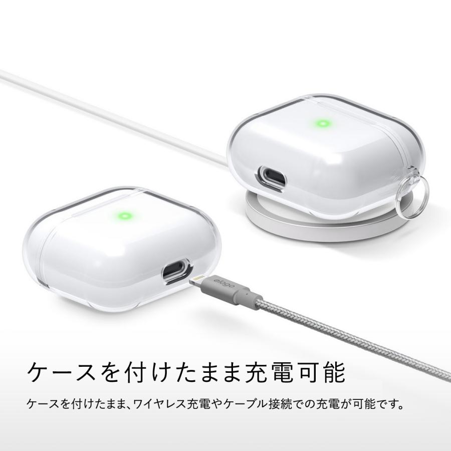 AirPods Pro ケース ラインフレンズ 公式ライセンス グッズ カラビナ 付 透明 カバー Apple AirPods Pro 対応 elago LINE FRIENDS B&F minini | elago | 05