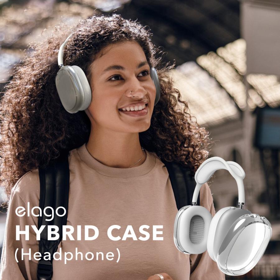 elago AirPods Max カバー 耐衝撃 傷防止 クリア ケース 黄ばみ elago AirPods Max カバー 耐衝撃 傷防止 クリア ケース 黄ばみ