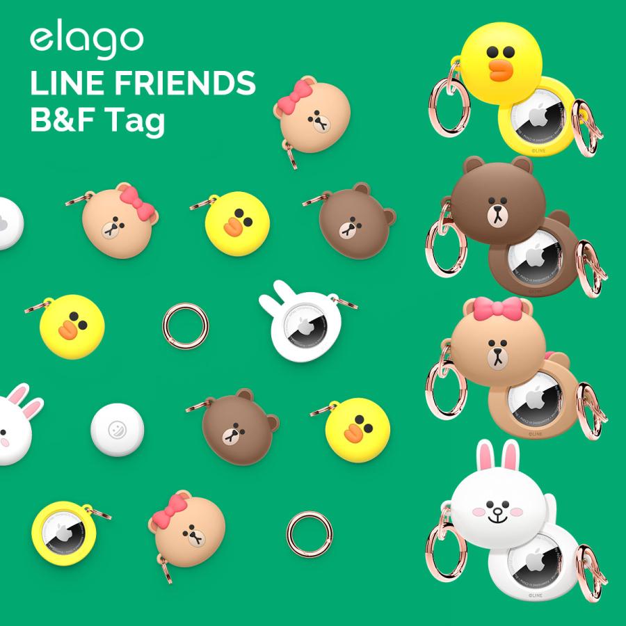 Airtag ケース ラインフレンズ 公式 ライセンス キーホルダー カラビナ 付 可愛い Lineフレンズ キーリング Air エアタグ Elago Line Friends Burger Time El Atgcsscft Comwap 通販 Yahoo ショッピング