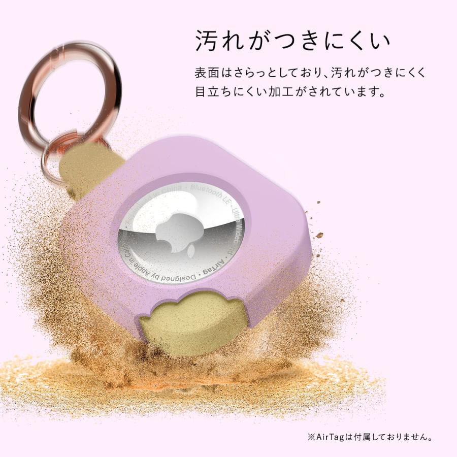 AirTag 2 1 ケース おしゃれ かわいい デザイン カバー 落下防止 カラビナ 付 シリコン カバー Air Tag 第二世代 第一世代 エアタグ elago ICE CREAM | elago | 03