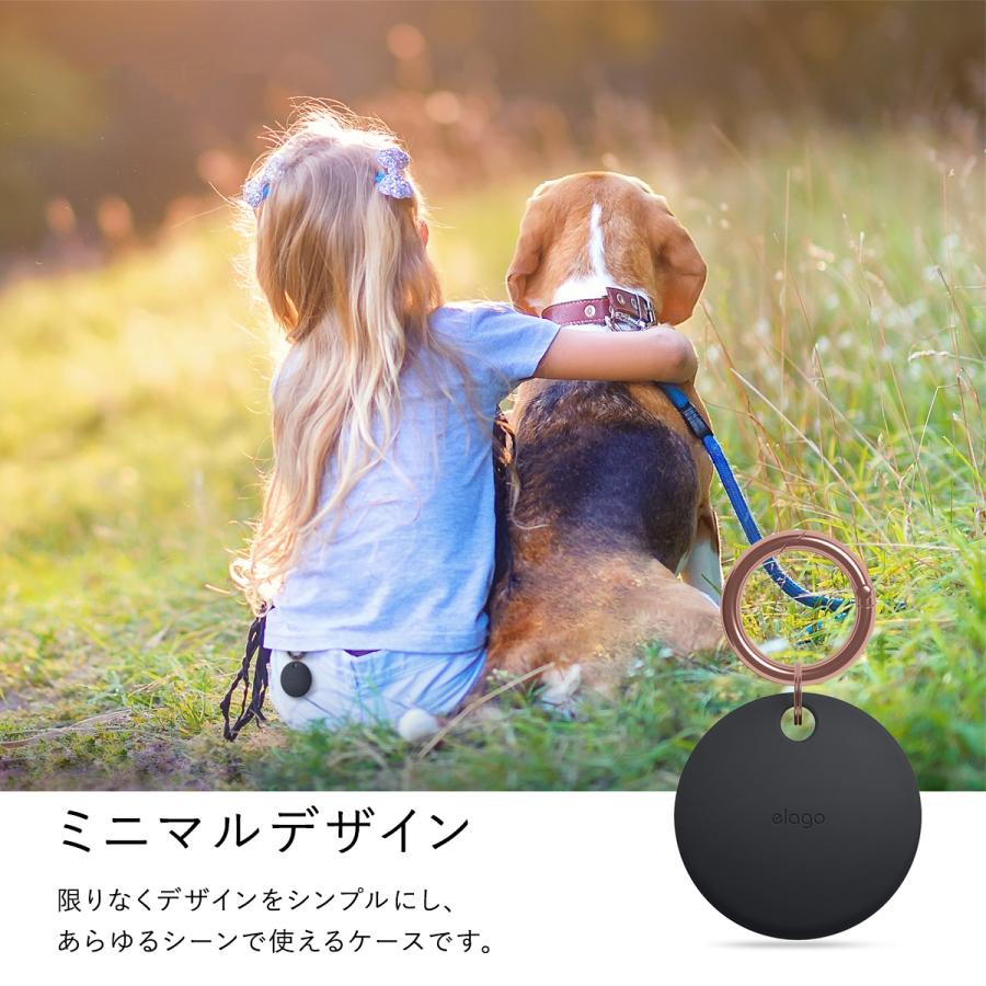 AirTag 2 1 ケース カラビナ 付 保護 キーホルダー キーリング 落下防止 シリコン カバー Air Tag 第二世代 第一世代 エアタグ  elago BASIC CASE | elago | 01