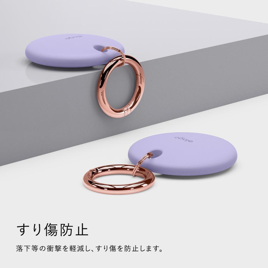 AirTag 2 1 ケース カラビナ 付 保護 キーホルダー キーリング 落下防止 シリコン カバー Air Tag 第二世代 第一世代 エアタグ  elago BASIC CASE | elago | 02