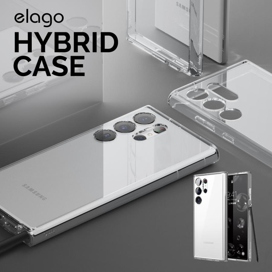 elago Galaxy S23 Ultra 5G ケース クリア 耐衝撃 透明 スマホケース