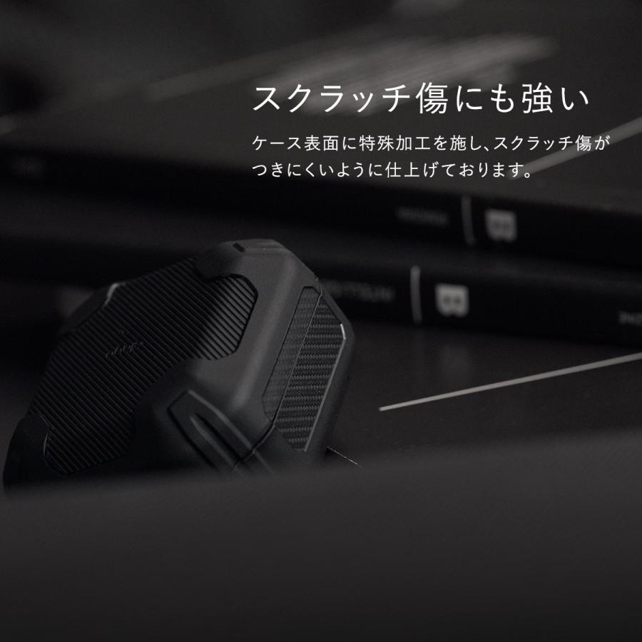 Galaxy Buds FE / Live / Pro / Buds2 / Buds2 Pro ケース TPU カラビナ 付き 耐衝撃 衝撃 吸収 カバー 落下防止 elago ARMOR CASE｜comwap｜05