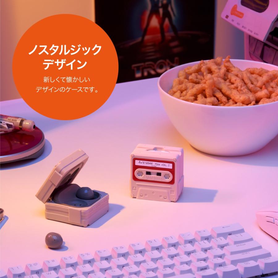 Galaxy Buds2 / Galaxy Buds FE / Pro / Live ケース 耐衝撃 シリコン カバー GalaxyBuds 2 ギャラクシー バッズ 2 他 対応 elago CASETTE TAPE BASIC CASE | elago | 01