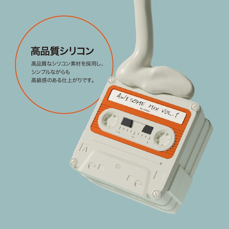 Galaxy Buds2 / Galaxy Buds FE / Pro / Live ケース 耐衝撃 シリコン カバー GalaxyBuds 2 ギャラクシー バッズ 2 他 対応 elago CASETTE TAPE BASIC CASE | elago | 04