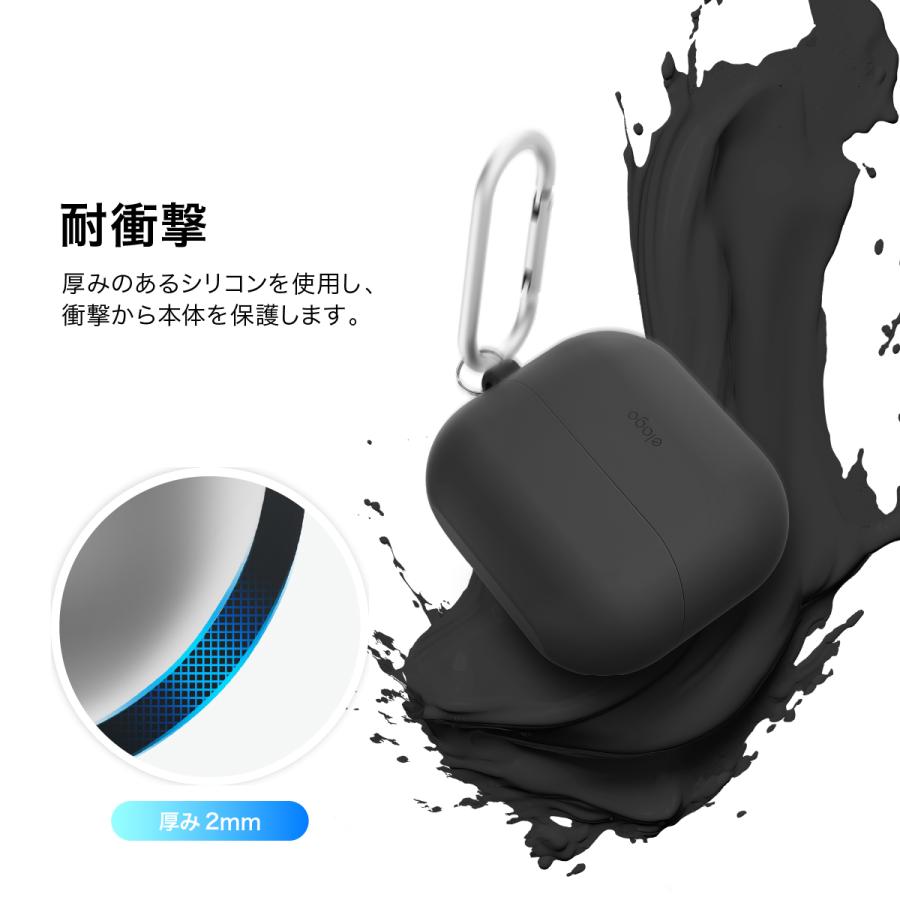 Galaxy Buds3 FE Buds 3 Pro ケース 耐衝撃 カラビナ 付 薄型 ソフト シリコン カバー GalaxyBuds3 3FE ギャラクシーバッズ3プロ 対応 elago ORIGINAL HANG | elago | 03