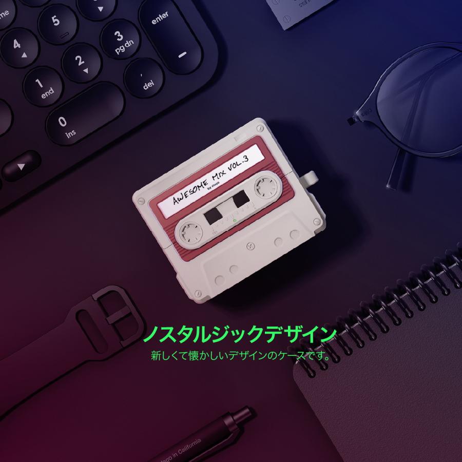 Galaxy Buds3 FE Buds 3 Pro ケース 耐衝撃 シリコン カバー GalaxyBuds3 ギャラクシー バッズ 3FE ギャラクシーバッズ3プロ 対応 elago CASETTE TAPE HANG CASE | elago | 01