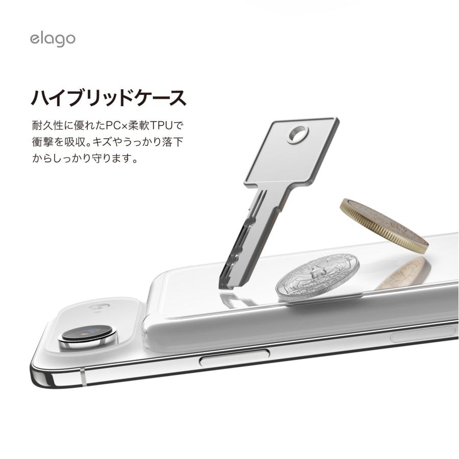iPhone Air MagSafeバッテリー ケース クリア 薄型 軽量 MagSafe バッテリー 耐衝撃 透明 カバー iPhoneAir マグセーフ バッテリー 対応 elago HYBRID CASE | elago | 02